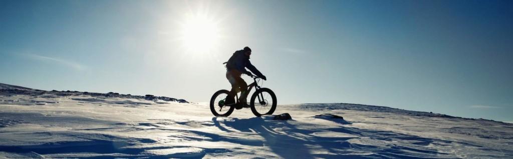 talvipyöräilyä Nuorgamissa ja Utsjoella